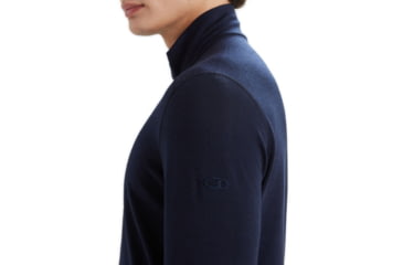 Image of Icebreaker 200 Oasis Long Sleeve Half Zip Thermal Top - Mens, Midnight Navy, Extra Small, IB104367401XS