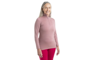 Image of Icebreaker 200 Oasis Long Sleeve Half Zip Thermal Top - Women's, Crystal, Large, IB104380937L
