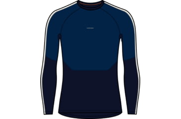 Image of Icebreaker 200 Sonebula Long Sleeve Thermal Top - Men's, Midnight Navy/Royal Navy/Snow/Cb, Small, IB0A56QH090S