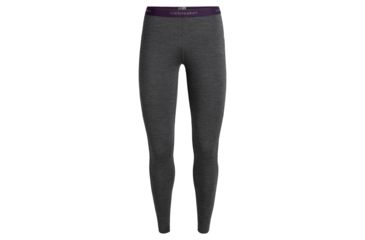 Image of Icebreaker 200 Zone Leggings - Womens, Jet HTHR/Lotus, Medium, 104427A14M