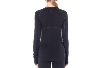 Image of Icebreaker 200 Zone Long Sleeve Crewe, Black/Mineral, Extra Small, 104426-001-XS