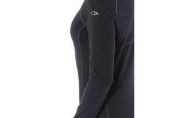 Image of Icebreaker 200 Zone Long Sleeve Crewe, Black/Mineral, Extra Small, 104426-001-XS