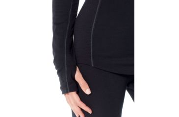 Image of Icebreaker 200 Zone Long Sleeve Crewe, Black/Mineral, Extra Small, 104426-001-XS