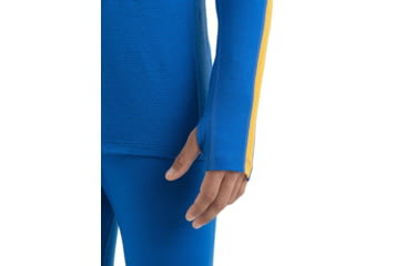 Image of Icebreaker 200 ZoneKnit Long Sleeve Crewe Thermal Top - Mens, Lazurite/Solar/Cb, 2XL, IB0A56HA876XXL