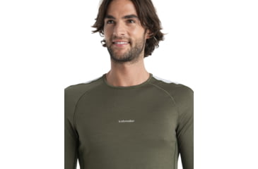 Image of Icebreaker 200 ZoneKnit Long Sleeve Crewe Thermal Top - Mens, Loden/Ether/Cb, Extra Small, IB0A56HA881XS