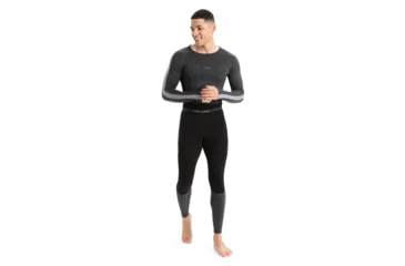 Image of Icebreaker 200 ZoneKnit Thermal Leggings - Mens, Black/Jet Heather/Cb, 2XL, IB0A56HB091XXL