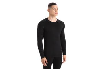 Image of Icebreaker 260 Tech Long Sleeve Crewe Thermal Top - Mens, Black, 3XL, IB1043710013XL