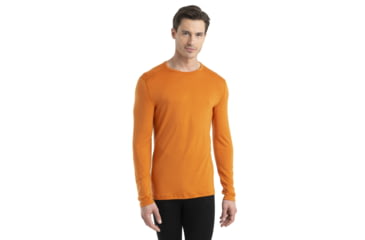 Image of Icebreaker 260 Tech Long Sleeve Crewe Thermal Top - Mens, Earth, Small, IB104371865S