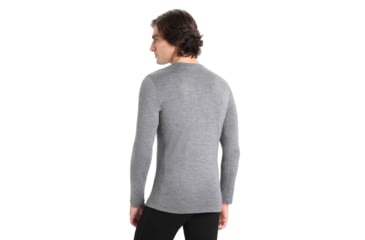 Image of Icebreaker 260 Tech Long Sleeve Crewe Thermal Top - Mens, Gritstone Heather, 2XL, IB104371013XXL