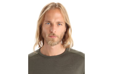 Image of Icebreaker 260 Tech Long Sleeve Crewe Thermal Top - Mens, Loden, Medium, IB104371069M