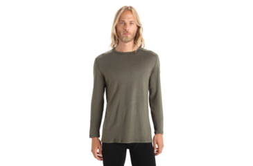 Image of Icebreaker 260 Tech Long Sleeve Crewe Thermal Top - Mens, Loden, Medium, IB104371069M