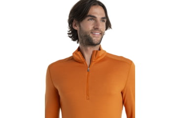 Image of Icebreaker 260 Tech Long Sleeve Half Zip Thermal Top - Mens, Earth, Extra Large, IB104372865XL