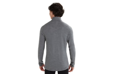 Image of Icebreaker 260 Tech Long Sleeve Half Zip Thermal Top - Mens, Gritstone Heather, 2XL, IB104372013XXL