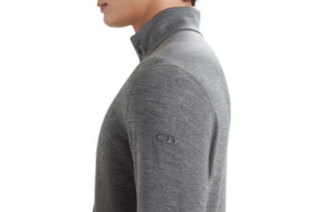 Image of Icebreaker 260 Tech Long Sleeve Half Zip Thermal Top - Mens, Gritstone Heather, 2XL, IB104372013XXL