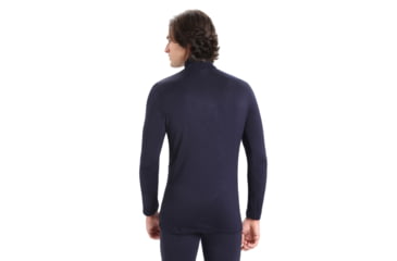 Image of Icebreaker 260 Tech Long Sleeve Half Zip Thermal Top - Mens, Midnight Navy, Extra Small, IB104372401XS