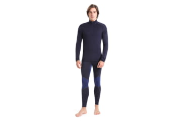 Image of Icebreaker 260 Tech Long Sleeve Half Zip Thermal Top - Mens, Midnight Navy, Extra Small, IB104372401XS