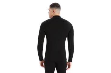 Image of Icebreaker 260 Tech Long Sleeve Turtleneck Thermal Top - Mens, Black, Extra Small, IB0A56IE001XS