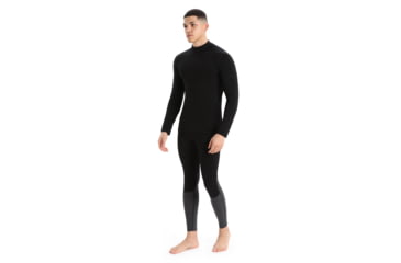 Image of Icebreaker 260 Tech Long Sleeve Turtleneck Thermal Top - Mens, Black, Extra Small, IB0A56IE001XS