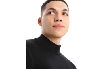 Image of Icebreaker 260 Tech Long Sleeve Turtleneck Thermal Top - Mens, Black, Extra Small, IB0A56IE001XS
