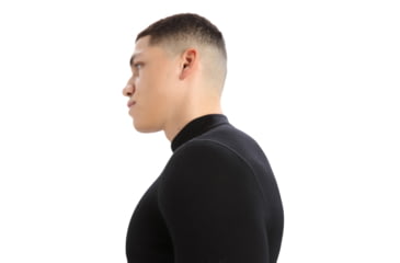 Image of Icebreaker 260 Tech Long Sleeve Turtleneck Thermal Top - Mens, Black, Extra Small, IB0A56IE001XS