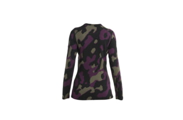 Image of Icebreaker 260 Vertex Long Sleeve Natural Shades Crewe Top - Womens, Black/Loden/Nightshade/J, Extra Small, IB0A56UP962XS