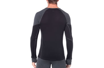 Image of Icebreaker 260 Zone Long Sleeve Crewe - Mens, Jet HTHR/Black, Large, 104360A01L