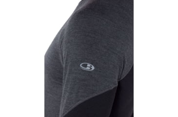 Image of Icebreaker 260 Zone Long Sleeve Crewe - Mens, Jet HTHR/Black, Large, 104360A01L