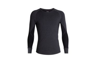 Image of Icebreaker 260 Zone Long Sleeve Crewe - Mens, Jet HTHR/Black, Large, 104360A01L
