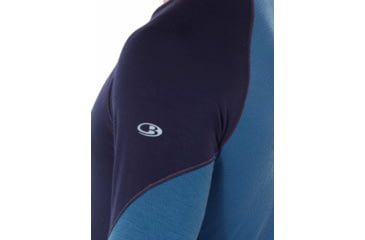 Image of Icebreaker 260 Zone Long Sleeve Crewe - Mens, Midnight Navy/SURF, Extra Large, 104360B04XL