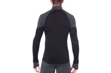 Image of Icebreaker 260 Zone Long Sleeve Half Zip - Mens, Jet HTHR/Black, Small, 104361A01S