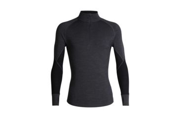 Image of Icebreaker 260 Zone Long Sleeve Half Zip - Mens, Jet HTHR/Black, Small, 104361A01S