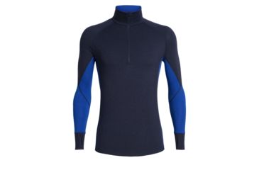 Image of Icebreaker 260 Zone Long Sleeve Half Zip - Mens, Midnight Navy/SURF, Small, 104361B04S