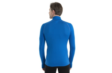 Image of Icebreaker 260 ZoneKnit Long Sleeve Half Zip Thermal Top - Men's, Lazurite/Solar/Cb, Extra Large, IB0A56HF876XL