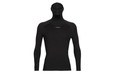 Image of Icebreaker 300 MerinoFine Long Sleeve Roll Neck Thermal Top - Mens, Black, Medium, IB0A56KO001M