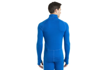 Image of Icebreaker 300 MerinoFine Long Sleeve Roll Neck Thermal Top - Men's, Lazurite, 2XL, IB0A56KO580XXL