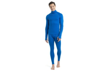 Image of Icebreaker 300 MerinoFine Long Sleeve Roll Neck Thermal Top - Mens, Lazurite, 2XL, IB0A56KO580XXL