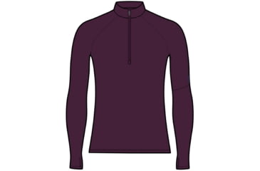 Image of Icebreaker 300 MerinoFine Polar Long Sleeve Half Zip Thermal Top - Men's, Nightshade, Extra Large, IB0A56Q9853XL