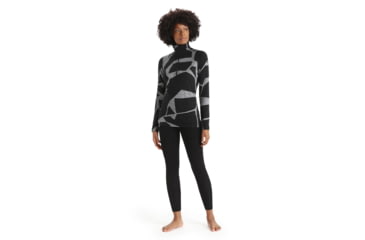 Image of Icebreaker 300 MerinoFine Thermal Leggings - Womens, Black, Large, IB0A56B8001L