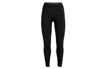 Image of Icebreaker 300 MerinoFine Thermal Leggings - Womens, Black, Large, IB0A56B8001L