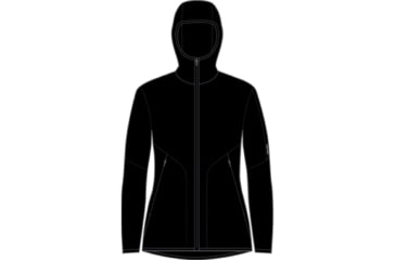 Image of Icebreaker 560 Realfleece Elemental II Long Sleeve Zip Hoodie - Women's, Black, Medium, IB0A56SS001M