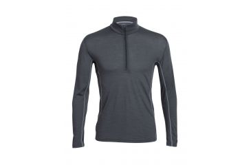 Image of Aero Long Sleeve Half Zip - Mens-Monsoon/Metal-Small