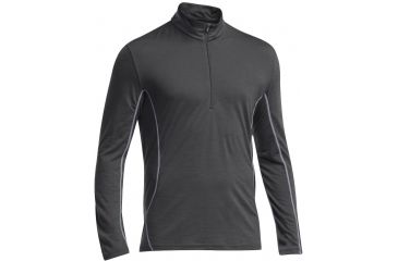 Image of Icebreaker Aero Long Sleeve Half Zip - Mens-Monsoon/Mineral-X-Large
