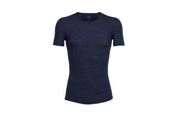 Image of Icebreaker Anatomica Rib Short Sleeve Crewe, Fathom Hthr, S, 103602401S