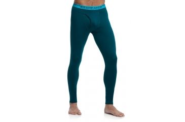Image of Icebreaker Apex Leggings with Fly - Men's-Night/Agean-X-Large