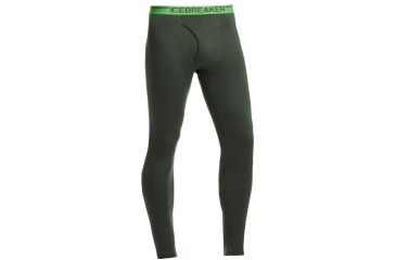 Image of Icebreaker Apex Leggings with Fly - Mens-Conifer/Balsam-Medium