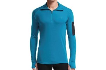 Image of Apex Long Sleeve Half Zip - Mens-Alpine/Carbon-X-Large