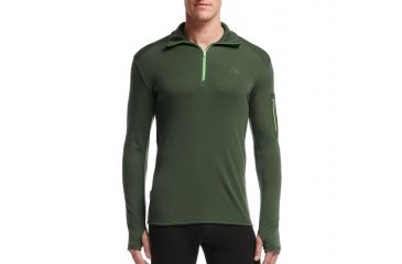 Image of Apex Long Sleeve Half Zip - Mens-Conifer/Balsam-XX-Large