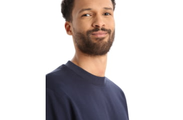 Image of Icebreaker Central II Long Sleeve Sweatshirt - Mens, Midnight Navy, Extra Large, IB0A56KZ401XL