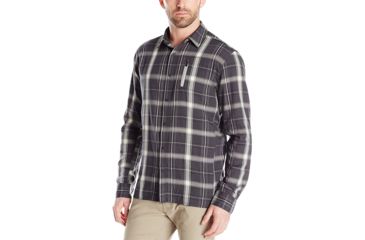 Image of Icebreaker Compass II Long Sleeve Shirt - Mens -Monsoon/Metro Heather-Medium 269927