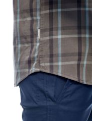 Image of Icebreaker Compass Short Sleeve Shirt, Metal/Monsoon/Plaid, S, 103611002S